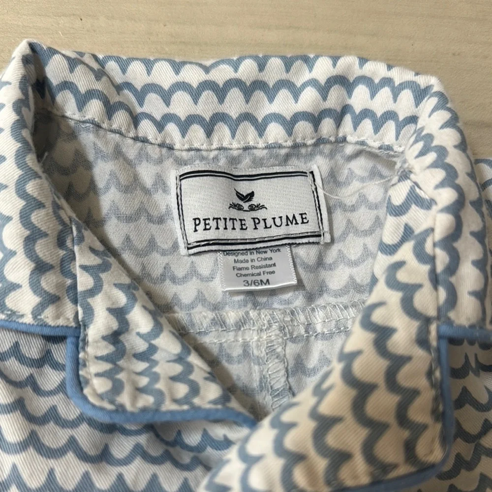 Petite Plume matching TWIN Blue and Pink Baby Outfit Set - Picture 5 of 9